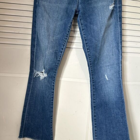 MOTHER Size 25 gypsy insider crop fray jeans - Picture 3 of 10